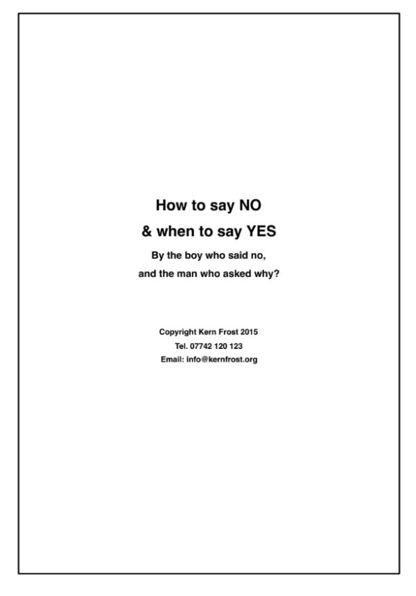 Psychobabble - How to say Yes and when to say No - Image 2